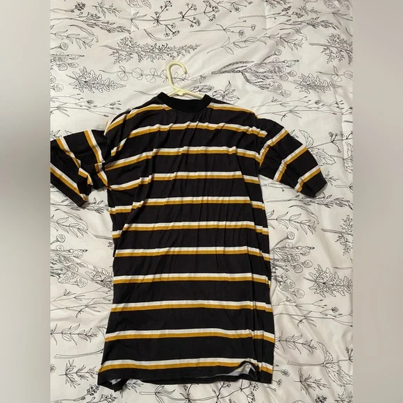 boohoo striped shirt dress boohoo Women's Stripe Corset Detail Shirt Dress
